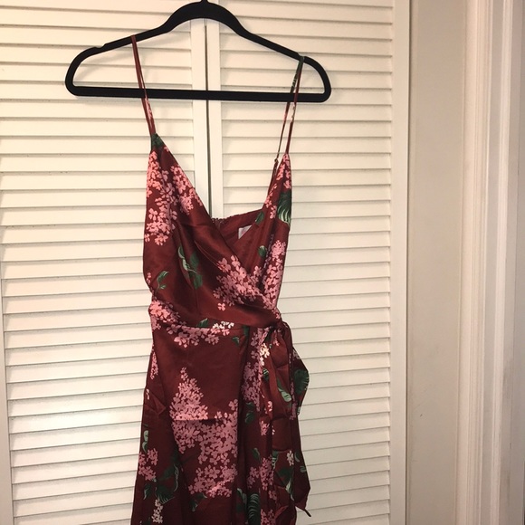 🔥L’atiste  marsala/pink floral jumpsuit🌺 - Picture 4 of 5